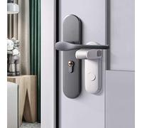 EUDEMON Childproof Door Lever Lock, Baby Safety Door Handle Lock, Easy to Install and no Tools Need or Drill (White, 2 Pack)