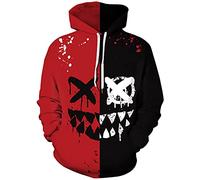 EUDOLAH Men's Hoodie Animal Pattern with 3D Print Design Halloween Costume Christmas Hoodie Long Sleeve(M,wings red)