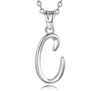 EUDORA 26 Alphabet Necklace 925 Sterling Silver Initial Letter Personalised Pendant Necklaces Gifts for Women Ladies Girls Mother's day,18inch Chain