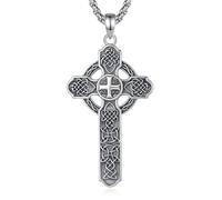 EUDORA Harmony Ball 925 Sterling Silver Archangels Necklace for Women Men, St Christopher Medal St Michael Virgin Mary St Benedict Pendant Original Protection Religion Amulet Jewelry Gift, 22"+2"