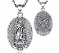EUDORA Harmony Ball Sterling Silver Celtic Brigid Goddess Necklace for Women, Vintage ST Brigids Cross Saint Brigid of Kildare Necklaces Pendant Oxidized Jewelry Gift for Women, 20"+2"