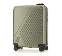 Eudoxie Logo Suitcase, male, K-Way, Cabin Bags, Green, ONE SIZE, Suitcases ONE SIZE