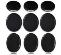 EUDUQ 9 Pcs Hot Stone Massage Set, Basalt Massage Stones, Large Hot Stones, Suitable for Spa, Private Users, Massage Therapy, Relaxation