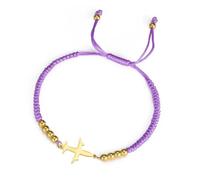 EUEAVAN Adjustable Airplane Bracelet Handmade Braided Rope Lucky Red String Bracelet Beaded Couple Airline Pilot Jewelry Traveller Souvenir Gift for Flight Attendants Stewardess Women Men (purple)