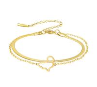 EUEAVAN Africa Map Bracelet Africa Motherland Continent Outline Handmade Braided Rope Lucky String Bracelet African Tribal Ethnic Jewelry for Women Men, M, Stainless Steel, no gemstone