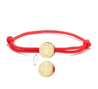 EUEAVAN Double Sided Handmade Rope St Benedict Medal Bracelet | San Benito Exorcism Cross Bracelet,Cross Patron Saint Amulet, Christian Catholic Jewelry,Religious Gift for Women Men