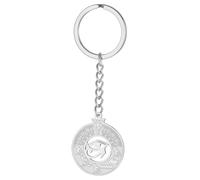 EUEAVAN Eye of Horus Keychain Ankh Cross Key of Life Scarab Keyring Ancient Egyptian Cartouche Amulet Egypt Symbol Jewelry (silver)