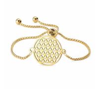 EUEAVAN Flower of Life Bracelet Sacred Geometry Metatron Cube Handmade Red String Bracelet Merkaba Cosmic Symbol Mandala Protection Amulet Kabbalah Jewelry Yoga Gift for Women, adjustable, Stainless