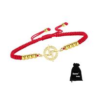 EUEAVAN Handmade Braided Rope St Brigid's Cross Bracelet for Women Men | Stainless Steel,Traditional Saint Bridget,Irish Celtic Cross Amulet,Christian Jewelry, Religious Faith Gift