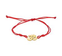 EUEAVAN Hindu OM OHM AUM Sanskrit Symbols Spiritual Bracelet luck Couple Charm Jade Thread Bangle Yoga Amulet Anklets Jewelry Accessories Women Men (gold)