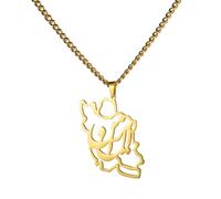 EUEAVAN Iran Map Necklace Iranian Flag Persian Calligraphy Pendant Patriotic Heritage Pride Peace Jewelry Souvenir Series Gifts for Women Men (“ایران” - Iran gold)