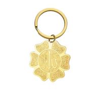 EUEAVAN Islamic Ayatul Kursi Keychain Muslim Allah Pendant Arabic Calligraphy Allah Amulet Religious Jewelry Eid Ramadan Gift (ayatul kursi gold)