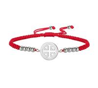 EUEAVAN Jerusalem Crusaders Cross Bracelet Crusaders Knights Templar Cross Handmade Lucky Rope Bracelet Greek Religious Medieval Christian Jewelry Baptism Faith Gift for Women Men, adjustable