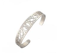 EUEAVAN Leviathan Cross Bracelet Sigil of Lucifer Bracelet Seal of Satan Bangle Celtic Knot Cuff Bracelet Brimstone Seal Satanic Demon Gothic Jewelry Amulet Women Men (Lucifer Bracelet silver)