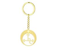EUEAVAN Lilith Keychain Sigil of Lilith Goddess Moon Phase Keyring Witch Pagan Hecate Mythology Amulet Triple Moon Goddess Jewelry Witchy Gifts Women Men (gold)