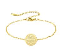 EUEAVAN Orthodox Cross Bracelet IC XC NIKA Jesus Christ Medallion Handmade Lucky Red String Bracelet Greek Byzantine Cross Amulet Eastern Religious Jewelry Christian Catholic Gift for Women Men
