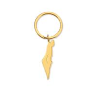 EUEAVAN Palestine Keychain Palestine Map Country Flag Print Keyring Bring Them Home Now Patriotic Jewelry Judaica Gift Women, Outline of Islamic Palestine (Palestine map gold)