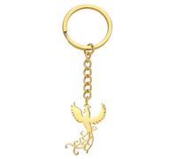 EUEAVAN Phoenix Keychain Rising Phoenix Bird Keyring Rise from the Ashes Mythological Animal Jewelry Purse Bag Accessories, Gold 2, Medium