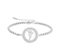 EUEAVAN Princess Wendy Tinkerbell Bracelet Pixie Elf Magical Dancer Ballet Heart Anklets Cubic Zirconia Angel Wings Jewelry Fairy Tale Quote Gift for Women (silver 1)