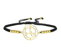 EUEAVAN Sigil of Lilith Bracelet for Women Hecate Anklet Handmade Braided Rope Lucky Red String Gothic Amulet Triple Moon Goddess Jewelry Pagan Mythology Witchcraft Gift