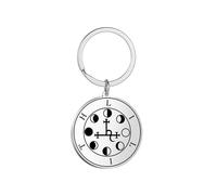 EUEAVAN Sigil of Lilith Necklace for Men Women Hecate Gothic Moon phase Lilith Goddess Sigil Pendant Lucifer Sign Mythology Pagan Jewelry Gift (silver 2)