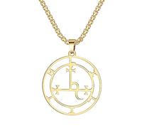 EUEAVAN Sigil of Lilith Necklace for Women Men Hecate Gothic Lilith Goddess Sigil Pendant Necklace Lucifer's Sign Mythology Pagan Jewelry Gift