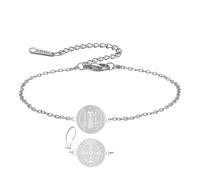 EUEAVAN St Benedict Medal Bracelet Handmade Lucky Red Rope Double Sided San Benito Bracelet Cross Patron Saint Amulet Christian Catholic Jewelry Religious Gift for Women Men, adjustable, Stainless
