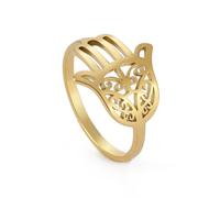 EUEAVAN Stainless Steel Hamsa Hand Evil Eye Ring for Women Men | Turkish Devil's Eye, Hand of Fatima,Star of David,Kabbalah Protection Amulet,Religious Jewelry, Jewish Gift