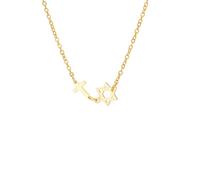 EUEAVAN Star Of David Cross Necklace for Women Six-Pointed Hexagram Jewish Star Pendant Christ Cross Christian Religious Jewelry Israel Hanukkah Gift (gold 3)