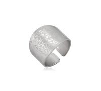 EUEAVAN Tetragrammaton Pentagram Ring for Men Hebrew Name of God YHVH YHWH Jehovah Pentacle Yeshua Blessed Prayer Ring Energy Angel Magic Amulet Jewelry Wiccan Gift (C-Elemental Pentagram silver, 10)