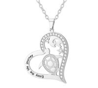 EUEAVAN Turtle Necklace Cute Animal Enjoy the Life Journey Stars Moon Pendant Sea Beach Ocean Summer Holiday Jewelry Hawaiian Lucky Gift for Ocean Lovers