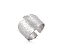 EUEAVAN Viking Compass Vegvisir Ring for Men Adjustable Nordic Valknut Odin Pirate Rings Norse Rune Symbol Jewelry Pagan Gift (Vegvisir Eagle silver, 9)