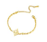 EUEAVAN Witches Knot Bracelet Celtic Knot Triple Goddess Anklet Nudo De Bruja Good Luck Triquetra Trinity Wiccan Amulet Jewelry Irish Witchy Gifts for Women (witch knot 2 gold)