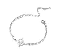 EUEAVAN Witches Knot Bracelet Celtic Knot Triple Goddess Anklet Nudo De Bruja Good Luck Triquetra Trinity Wiccan Amulet Jewelry Irish Witchy Gifts for Women (witch knot 2 silver)