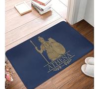 EUEKQOIB Athena Graphic Design Greek Goddess of Wisdom and War Anti slip Doormat Floor Mat Kitchen Entrance Home Living room Footpad