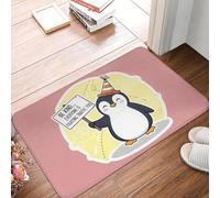 EUEKQOIB Be Kind on the Road A Penguin's Guide to Patience and Empathy in Traffic Non slip Doormat Floor Mat Home Balcony Footpad