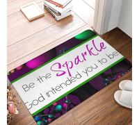EUEKQOIB Be the Sparkle God intended you to be! Anti slip Doormat Floor Mat Rug Kitchen Entrance Home Bedroom Footpad