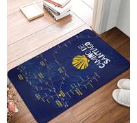 EUEKQOIB Buen Camino de Santiago Door Floor Bath Kitchen Anti Slip Outdoor Doormat Garage Entrance Carpet Rug