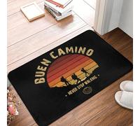 EUEKQOIB Buen Camino de Santiago Doormat Anti Slip Bath Kitchen Mat Living Room Door Floor Entrance Carpet Rug