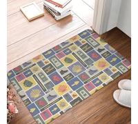 EUEKQOIB Buen Camino de Santiago Doormat Mat Anti Slip El Camino Way of St. James Bathroom Kitchen Garage Rug Carpet