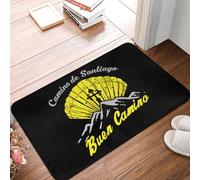 EUEKQOIB Buen Camino de Santiago Doormat Non Slip Bath Kitchen Mat Living Room Door Floor Entrance Carpet Rug