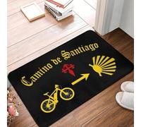 EUEKQOIB Buen Camino de Santiago Doormat Non Slip Entrance Bathroom Kitchen Door Floor Mat Living Room Carpet Rug