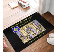 EUEKQOIB Buen Camino de Santiago Front Door Floor Entrance Indoor Kitchen Bathroom Doormat Bedroom Carpet Rug