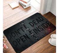 EUEKQOIB Do Not Open Dead Inside Sign Doormat Non Slip Entrance Kitchen Bathroom Floor Door Toilet Carpet Rug