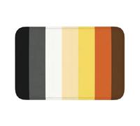 EUEKQOIB Gay Bear Pride Flag Front Door Floor Entrance Indoor Lgbt Kitchen Bathroom Doormat Bedroom Carpet Rug