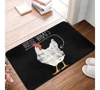 EUEKQOIB Guess What Chicken Butt Shirt More Funny What'S Up Chicken Butt Stuff Non slip Doormat Floor Mat Home Living room Footpad