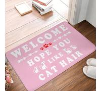 EUEKQOIB Hope You Like Cat Hair Front Floor Door Entrance Mat Indoor Bath Kitchen Doormat Living Room Carpet Rug