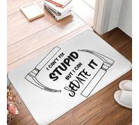EUEKQOIB I Cant Fix Stupid But I Can Sedate It Anti slip Doormat Floor Mat Carpet Rug Kitchen Entrance Home Living room Footpad