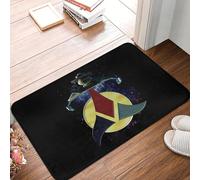 EUEKQOIB KLINGON HEART OF VIRTUE Non slip Doormat Floor Mat Sand Scraping Carpet Rug Kitchen Entrance Home Bedroom Footpad