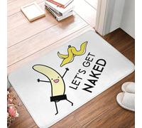 EUEKQOIB Let's get naked Anti slip Doormat Floor Mat Absorbent Mat Carpet Rug Kitchen Entrance Home Bathroom Footpad